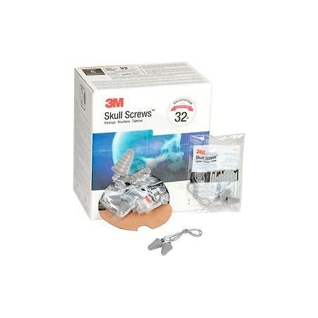 3M Yes Foam/Thermoplastic Cone Shape, 32 dB, Gray 7000127181